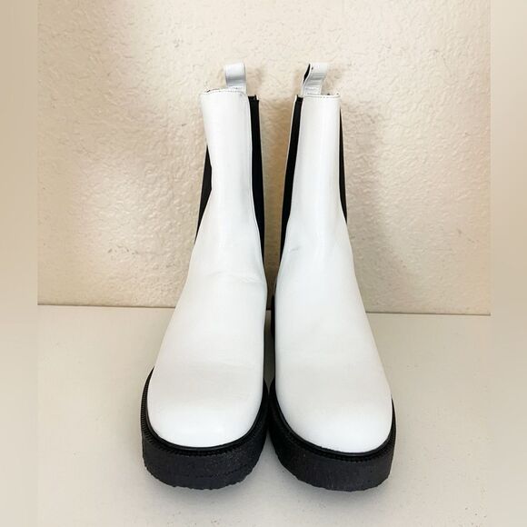 STAUD Palamino Chelsea Boot PLATFORM LEATHER WHITE 38/7.5 - Picture 5 of 12